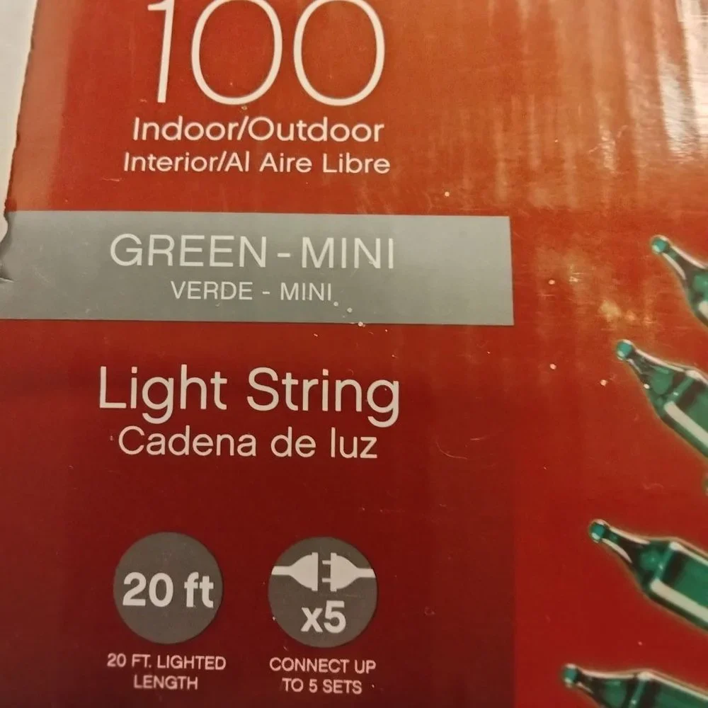Celebrations Mini Gree String Lights Indoor Outdoor Wedding Patio Christmas